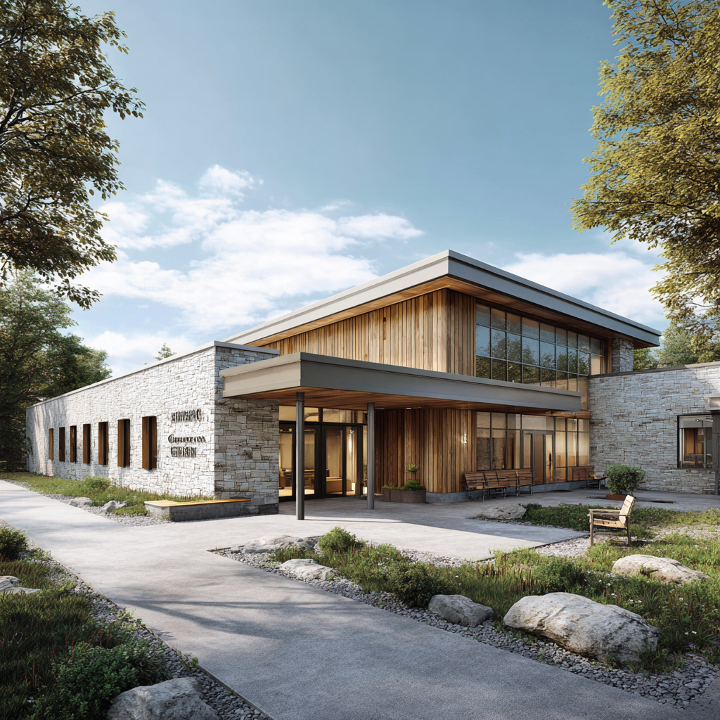 Outdoor recreation and wellness area